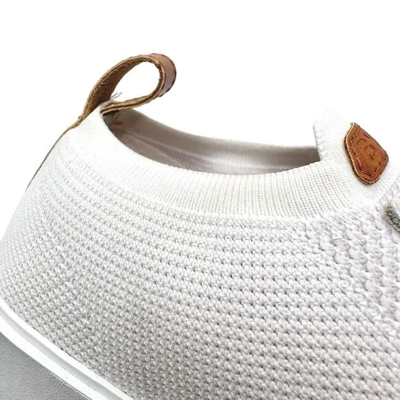 BYLT | Men | Lido Knit White Minimalist Casual Lace Sneakers | Size 12