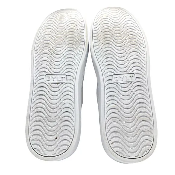 BYLT | Men | Lido Knit White Minimalist Casual Lace Sneakers | Size 12