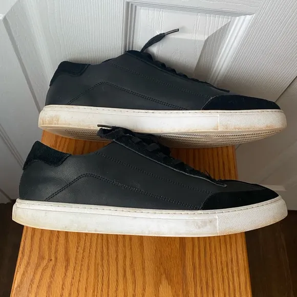 BYLT Premium Basics Retroday Black Leather/Suede Low Sneakers SZ 13