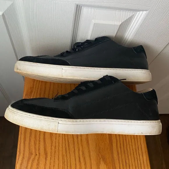 BYLT Premium Basics Retroday Black Leather/Suede Low Sneakers SZ 13
