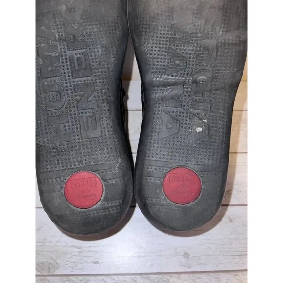 CAMPER Lightweight Alicante Beetle Mens Black Ankle Boots Shoes Sz 43