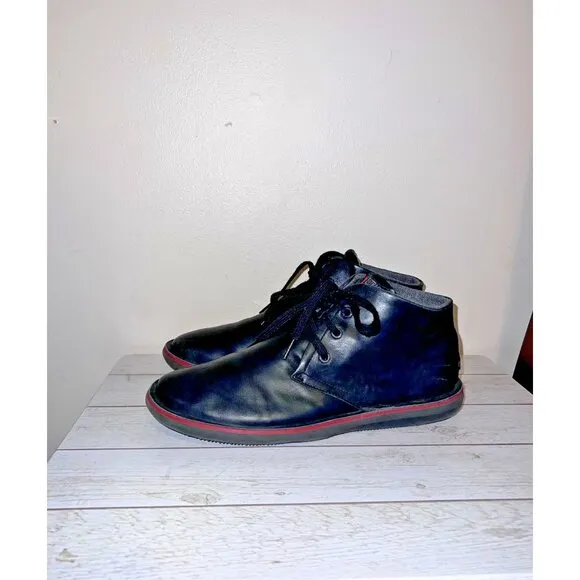 CAMPER Lightweight Alicante Beetle Mens Black Ankle Boots Shoes Sz 43
