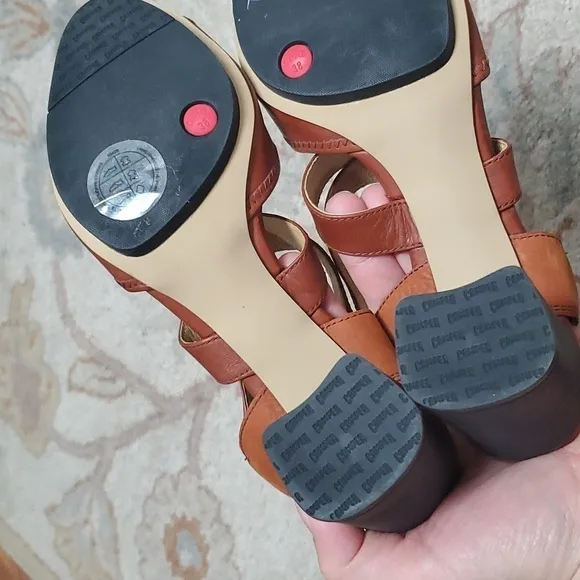 Camper Myriam tan heeled sandals