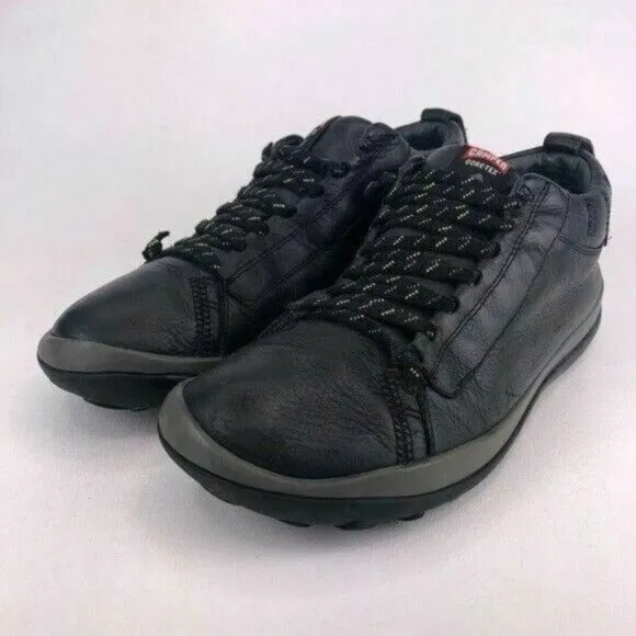 Camper Peu Pista Black Leather Sneakers EUR 44