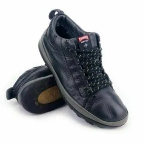 Camper Peu Pista Black Leather Sneakers EUR 44