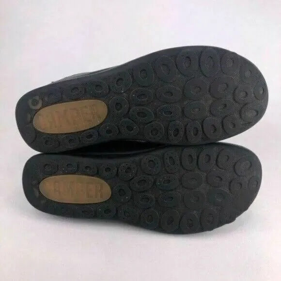 Camper Peu Pista Black Leather Sneakers EUR 44