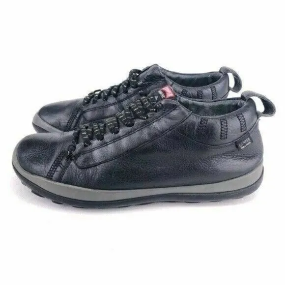 Camper Peu Pista Black Leather Sneakers EUR 44