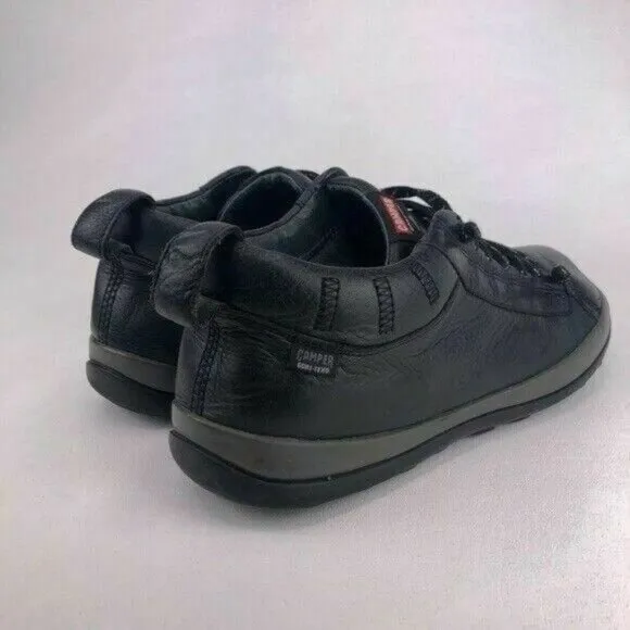 Camper Peu Pista Black Leather Sneakers EUR 44