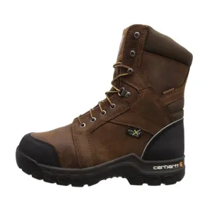 Carhartt Men Rugged Flex 8&quot; Composite Toe Work Boot US 8.5M EU 41.5 Brown WP GUC