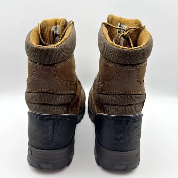 Carhartt Men Rugged Flex 8&quot; Composite Toe Work Boot US 8.5M EU 41.5 Brown WP GUC