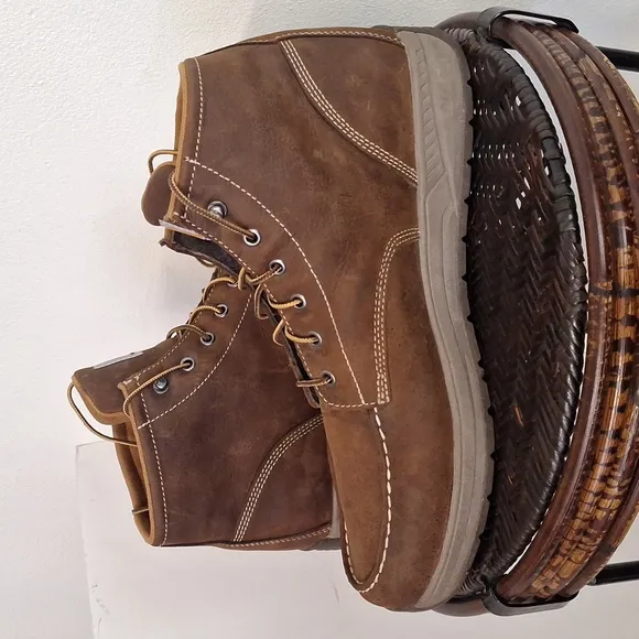 Carhartt Men's Size 14 Wide Lightweight Wedge Boots Moc Toe