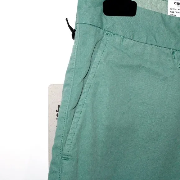 Carhartt WIP &quot;John Short&quot; in &quot;Catnip&quot; Faded Seafoam Green