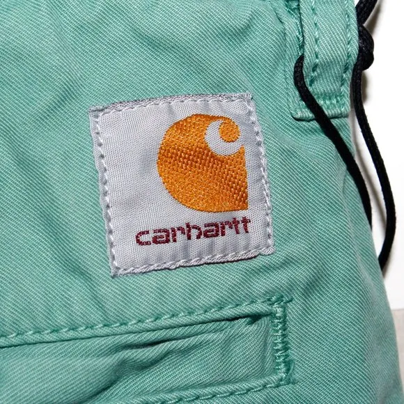 Carhartt WIP &quot;John Short&quot; in &quot;Catnip&quot; Faded Seafoam Green