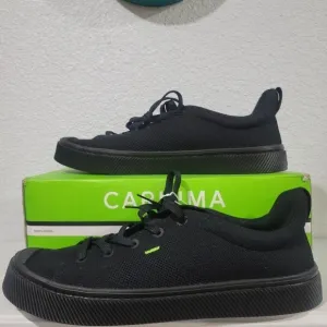Cariuma IBI Low All Black Knit Sneaker NIB Unisex
