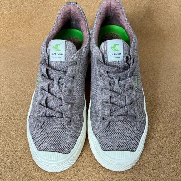 CARIUMA IBI Low Knit Stone Blush Unisex Sneakers Size 8.5 Mens 10 womens