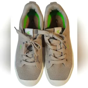 Cariuma Women's Low Top Vegan Beige Knit Sneakers Sz 5.5