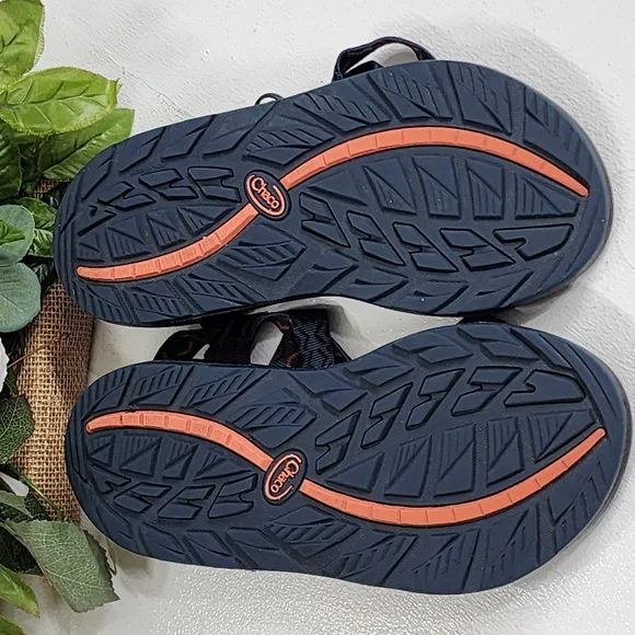Chaco Blue and Red Adventure Sandals