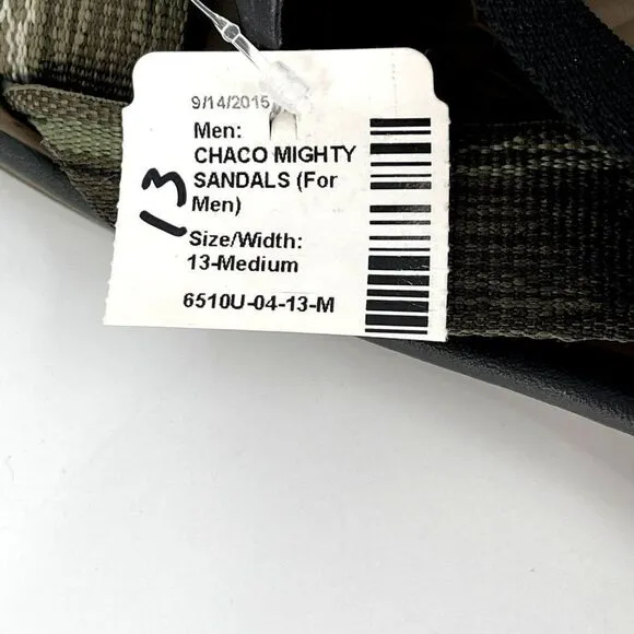 Chaco Mighty Sandals Synthetic Weave Z Strap Green J103749 NWT Men 13 M