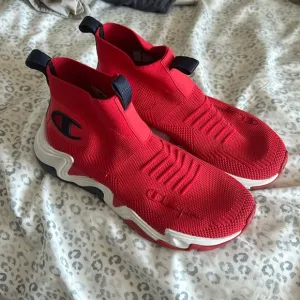 Champion Red Knit Hyper C Raw Sneakers - 6Y