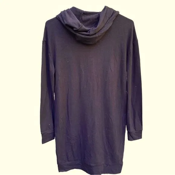 Chaser Long Sleeve Black Hoodie Dress Sz Small NWT
