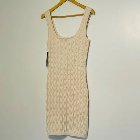 Chevron Patterned Knit Marciano by Guess BodCon Sweater Dress