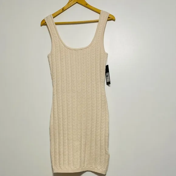 Chevron Patterned Knit Marciano by Guess BodCon Sweater Dress