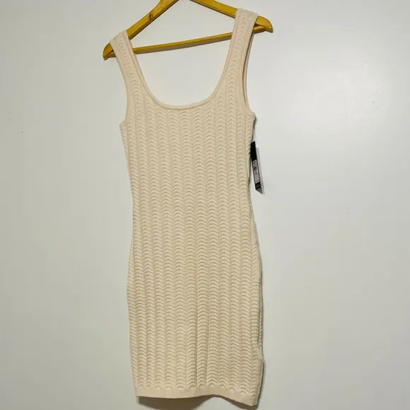 Chevron Patterned Knit Marciano by Guess BodCon Sweater Dress