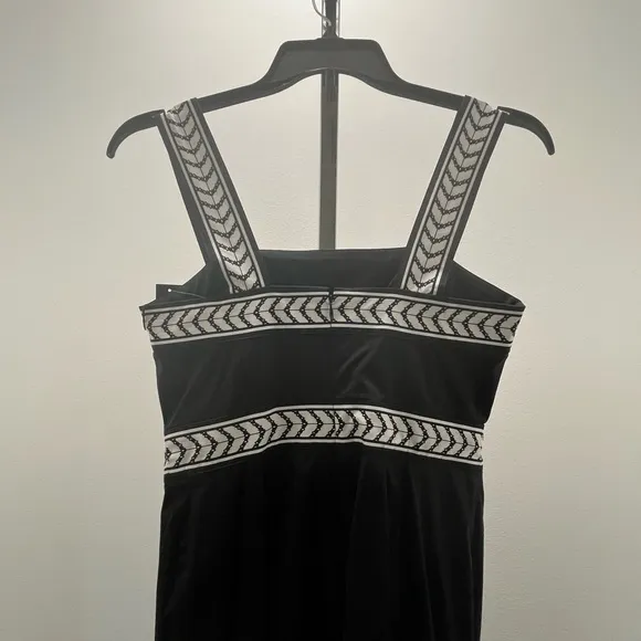 Chevron-Printed Wrap Midi Dress WHBM