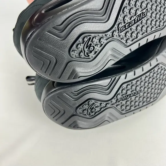 Chung Shi Rocker Black Leather Toning Walking Shoes 11