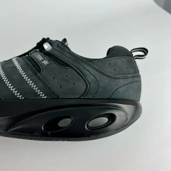 Chung Shi Rocker Black Leather Toning Walking Shoes 11