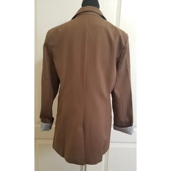 Cicy Bell Women's Casual Business Lightweight Long Sleeve Jacket Blazer Size L