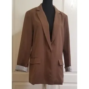 Cicy Bell Women's Casual Business Lightweight Long Sleeve Jacket Blazer Size L