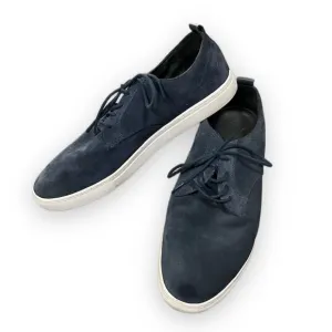 Clae Ellington Suede Lace Up Waxed Shoes Navy Blue Grey Men’s Size 12