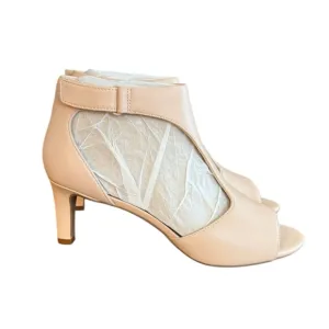 Clarks Alice Flame heeled sandals in blush leather Women’s Size 8 M