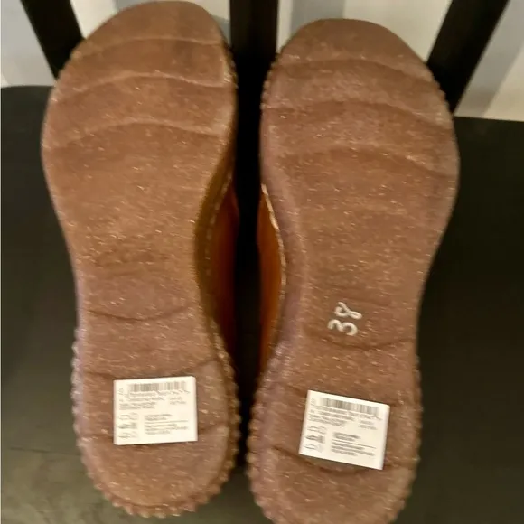 Clarks Collection Caroline Pearl Women's Brown Leather Slip-On Loafer Size 7.5