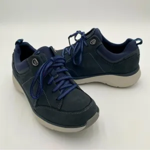Clarks Leather Wave Walk 2.0 Walking Waterproof Lace Up Tennis Shoes Sneakers 6