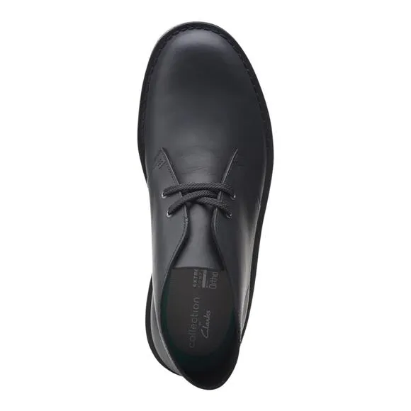 Clarks Men's Bushacre 3 Lace Up Chukka Boots Black Size 8