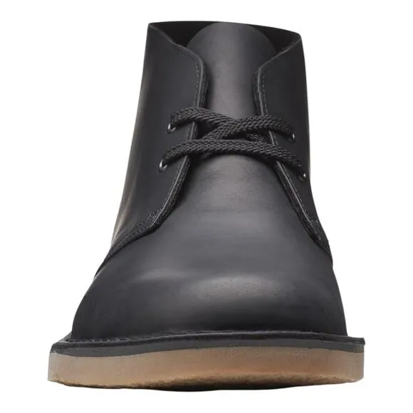 Clarks Men's Bushacre 3 Lace Up Chukka Boots Black Size 8
