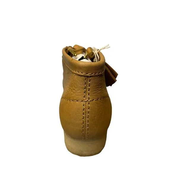 Clarks Original Free People Wallabee Women's Leather Boots Size US 10 Mid Tan