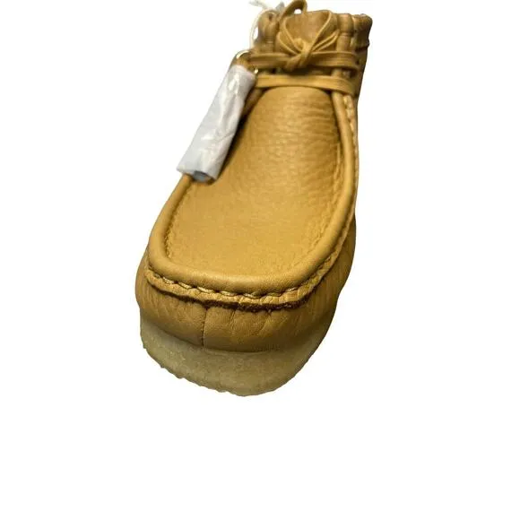 Clarks Original Free People Wallabee Women's Leather Boots Size US 10 Mid Tan