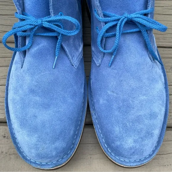 Clarks Originals Blue Suede Desert Chukka Boots size 15 M