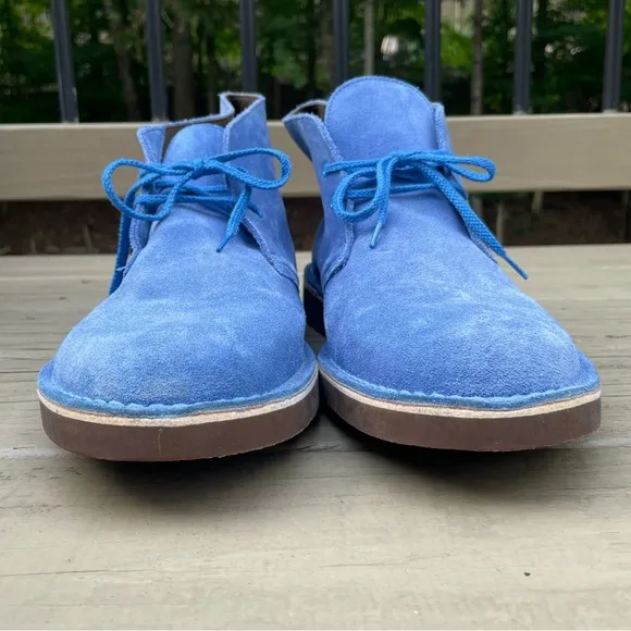Clarks Originals Blue Suede Desert Chukka Boots size 15 M