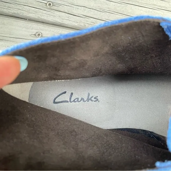 Clarks Originals Blue Suede Desert Chukka Boots size 15 M