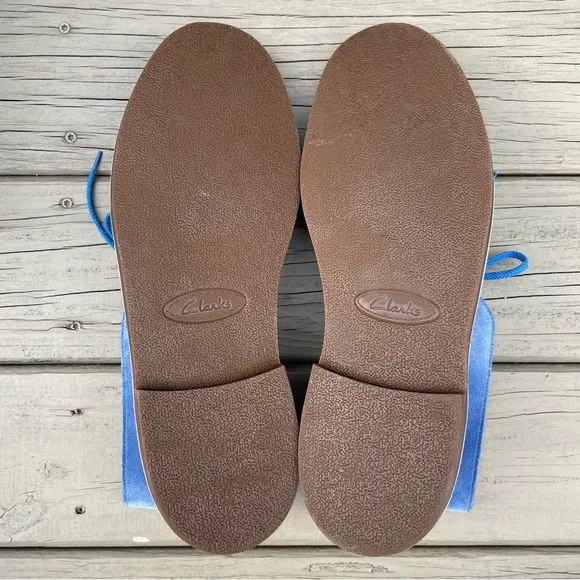 Clarks Originals Blue Suede Desert Chukka Boots size 15 M