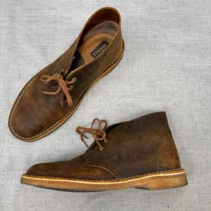 Clarks Originals Desert Boot Brown Leather Beeswax Chukka Lace Up Women's 8.5