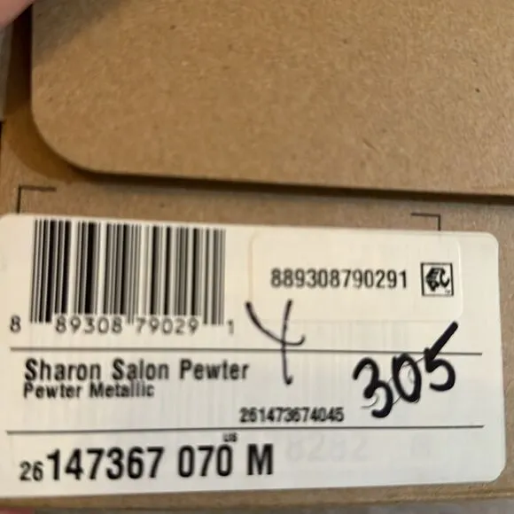 Clarks Sharon Salon Boots- Pewter Metallic- Size 7 M- NIB