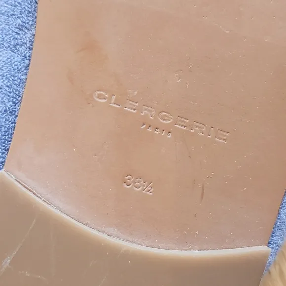 Clergerie Irinae Terry Slides Sandals Size 8 Sky Blue