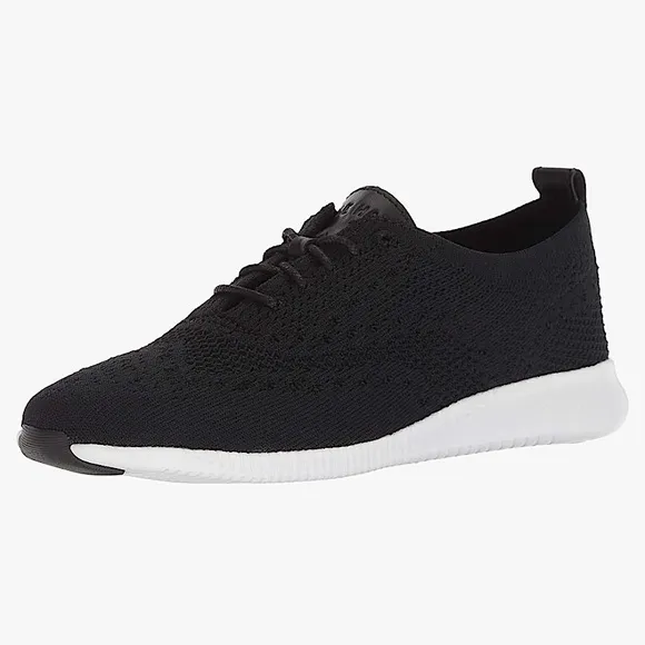 Coke Haan Women’s 2.Zerogrand Stitchlite Wingtip Oxford Sneaker Black - Size 6B