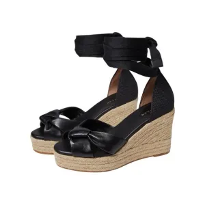 Cole Haan Cloudfeel Hampton Sandals Black Leather Black Canvas