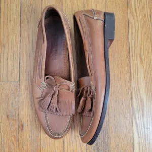 Cole Haan Country 11.5D Brown Leather Kiltie Tassel Loafers Handcrafted Brazil 3